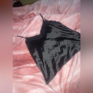 Eyelash Lace Satin Cami PJ tank top
